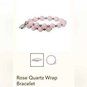 Wind & Fire Made in the USA Children with Disabilities Rose Quarts Bracelet
